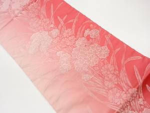 花々模様織出し全通袋帯